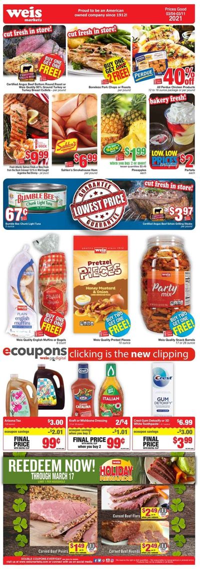 Weis Weekly Ad Flyer March 4 to March 11
