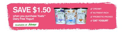 Canadian Coupons: Save $1.50 When You Buy Yoats Dairy Free Yogurt at Sobeys