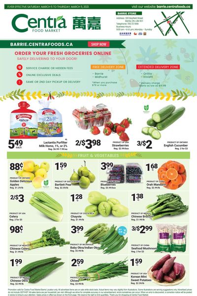Centra Foods (Barrie) Flyer March 5 to 11