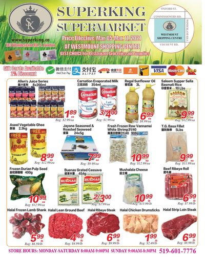Superking Supermarket (London) Flyer March 5 to 11