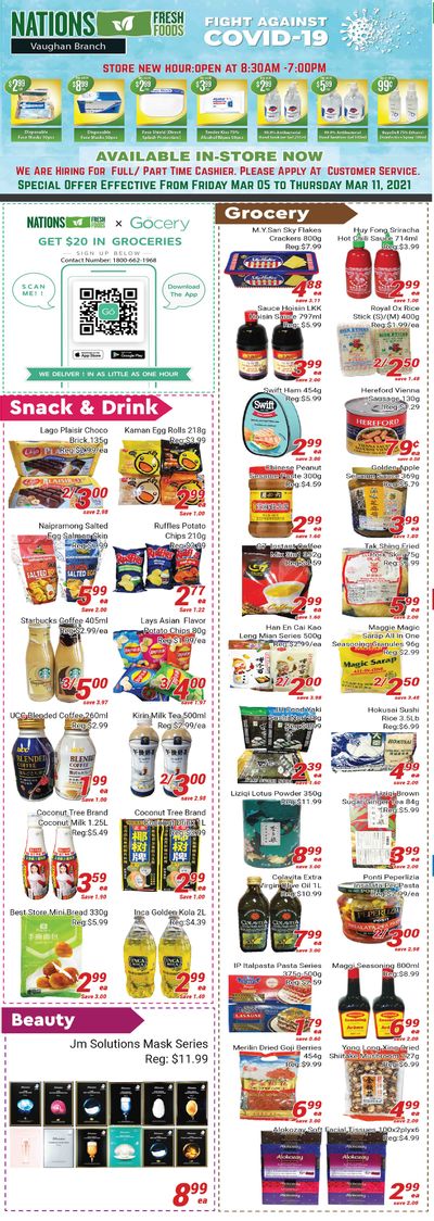 Nations Fresh Foods (Vaughan) Flyer March 5 to 11