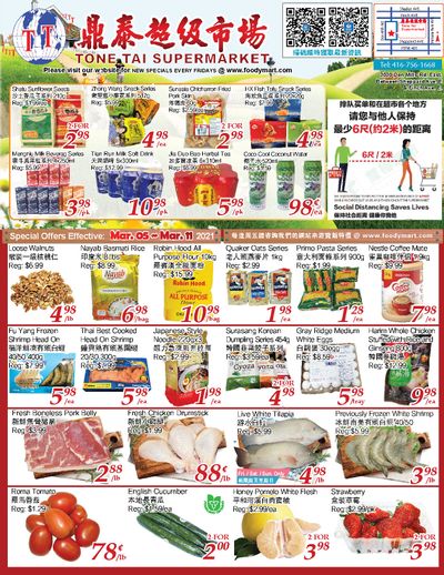 Tone Tai Supermarket Flyer March 5 to 11