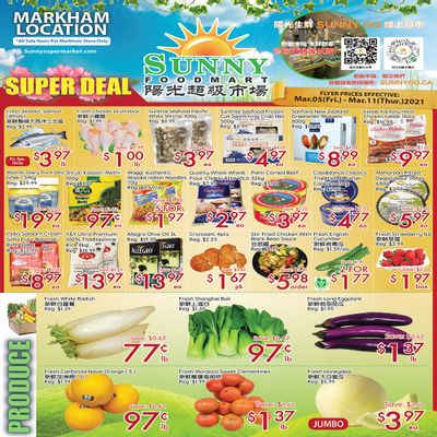 Sunny Foodmart (Markham) Flyer March 5 to 11