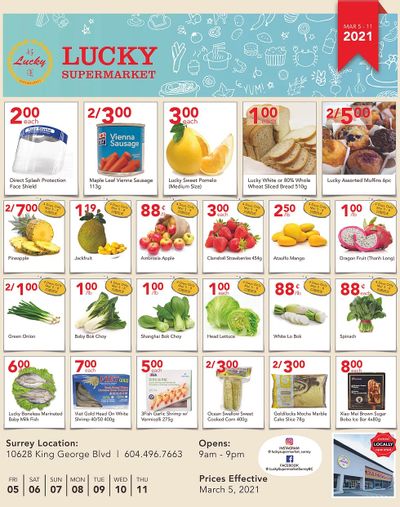 Lucky Supermarket (Surrey) Flyer March 5 to 11