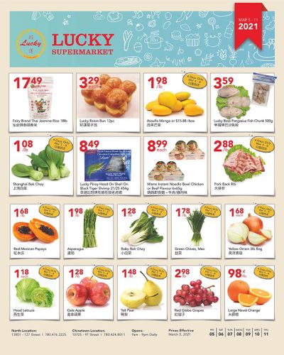 Lucky Supermarket (Edmonton) Flyer March 5 to 11