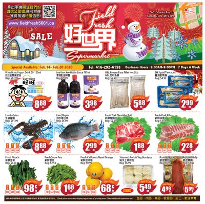 Field Fresh Supermarket Flyer February 14 to 20