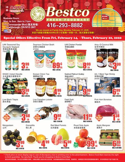 BestCo Food Mart (Scarborough) Flyer February 14 to 20