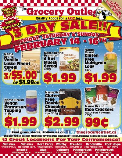 The Grocery Outlet 3-Day Sale Flyer February 14 to 16