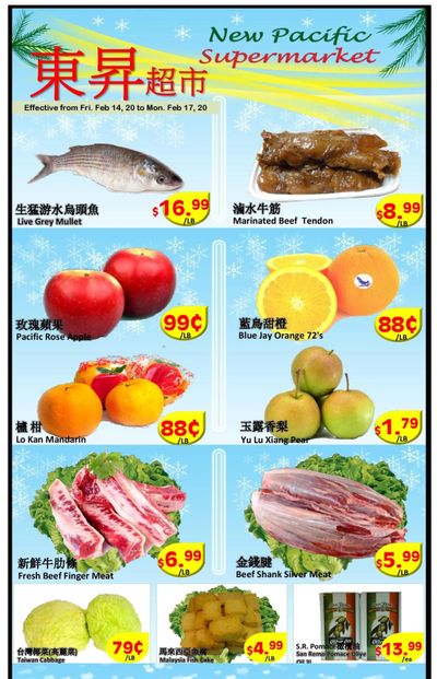 New Pacific Supermarket Flyer February 14 to 17