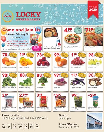 Lucky Supermarket (Surrey) Flyer February 14 to 20