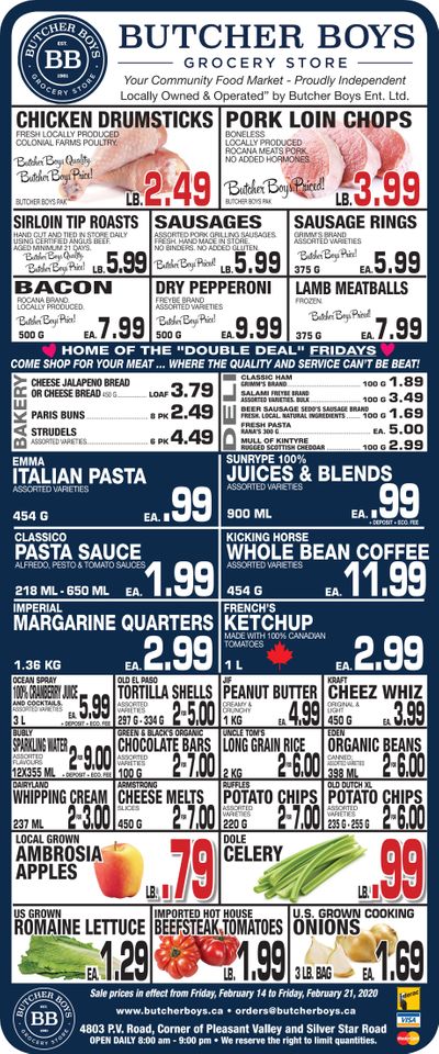 Butcher Boys Grocery Store Flyer February 14 to 21