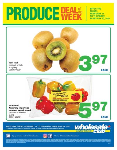 Wholesale Club (West) Produce Deal of the Week Flyer February 14 to 20