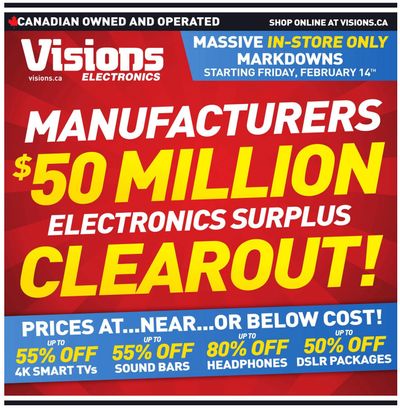Visions Electronics Flyer February 14 to 20