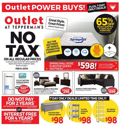 Outlet at Tepperman's Flyer February 14 to 20