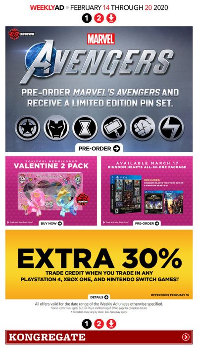 EB Games Flyer February 14 to 20