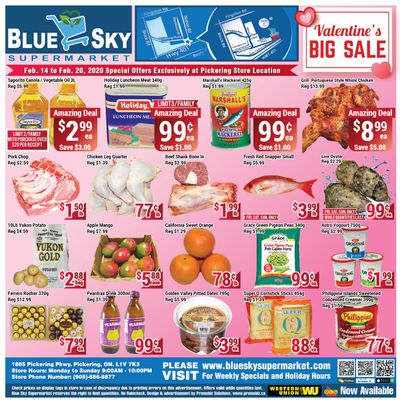 Blue Sky Supermarket (Pickering) Flyer February 14 to 20