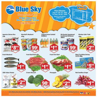 Blue Sky Supermarket (North York) Flyer February 14 to 20