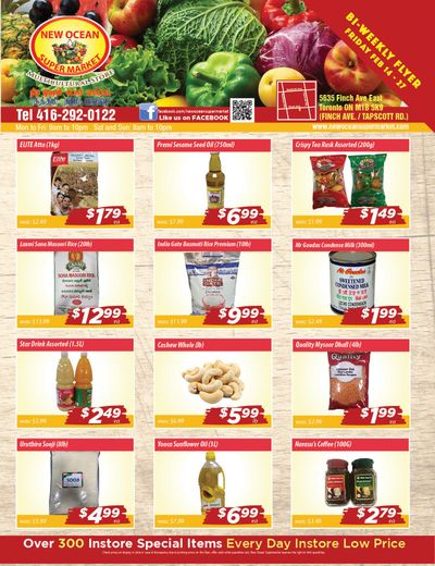 New Ocean Supermarket Flyer February 14 to 27