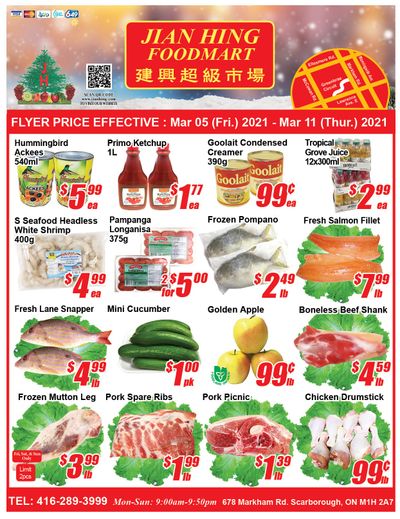 Jian Hing Foodmart (Scarborough) Flyer March 5 to 11