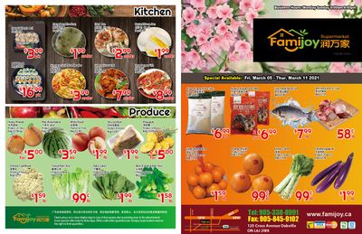 Famijoy Supermarket Flyer March 5 to 11