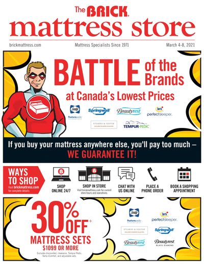 The Brick Mattress Store Flyer March 4 to 8
