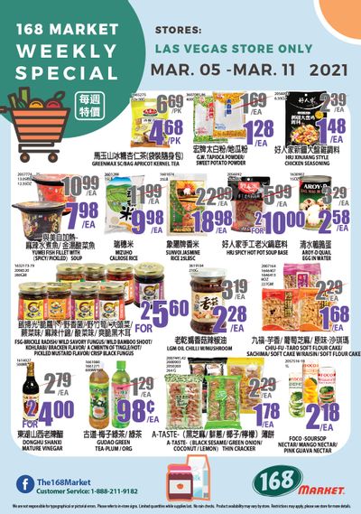 168 Market (NV) Weekly Ad Flyer March 5 to March 11, 2021