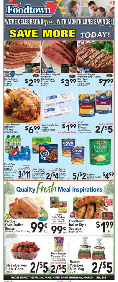 Foodtown Weekly Ad Flyer March 5 to March 11, 2021