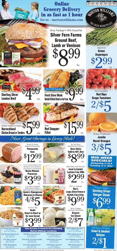 Morton Williams Weekly Ad Flyer March 5 to March 11, 2021