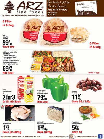 Arz Fine Foods Flyer March 5 to 11