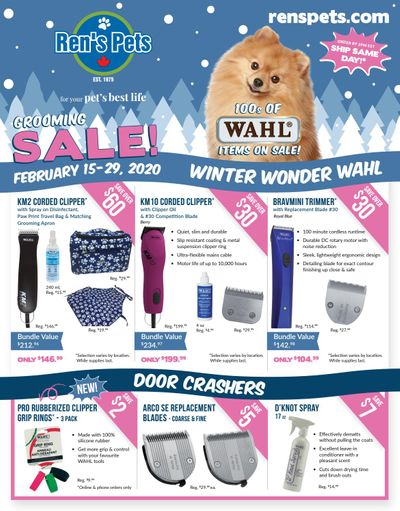 Ren's Pets Depot Winter Wonder Wahl Flyer February 15 to 29