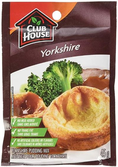 Club House, Dry Sauce/Seasoning/Marinade Mix, Yorkshire Pudding, 45g For $0.98 At Amazon Canada Club House, Dry Sauce/Seasoning/Marinade Mix, Yorkshire Pudding, 45g For $0.98 At Amazon Canada