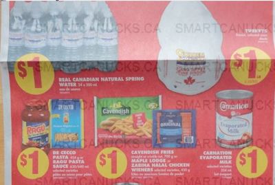 No Frills Ontario: Real Canadian Water Case of 24 $1 Until February 19th