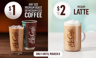 $1 Any Size Coffee at McDonald's Canada