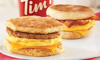 2 for $5 Classic Breakfast Sandwiches at Tim Hortons