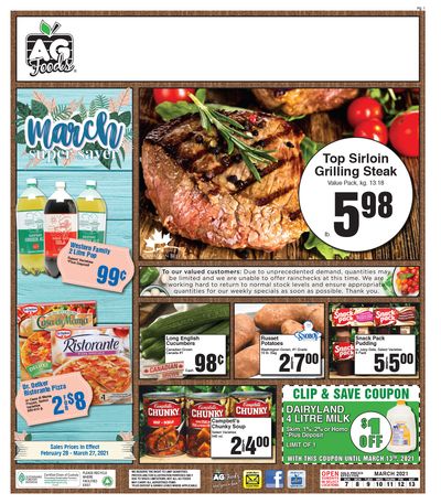 AG Foods Flyer March 7 to 13