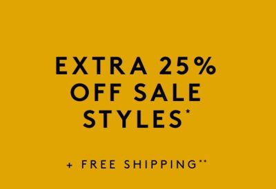 Naturalizer Canada Sale: Save an Extra 25% off Sale Styles + FREE Shipping with Coupon Code!