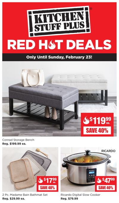 Kitchen Stuff Plus Red Hot Deals Flyer February 18 to 23
