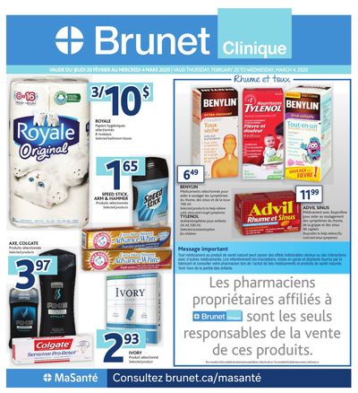 Brunet Clinique Flyer February 20 to March 4