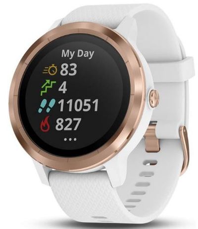 Garmin vívoactive 3, GPS Smartwatch with Contactless Payments and Built-in Sports Apps, White/Rose Gold For $199.99 At Amazon Canada