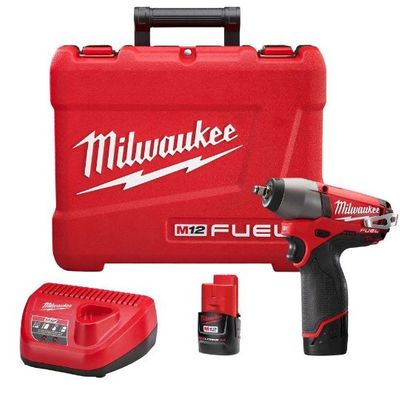 Milwaukee Tool M12 12V Lithium-Ion 3/8-Inch Cordless Impact Wrench Kit For $219.00 At The Home Depot Canada