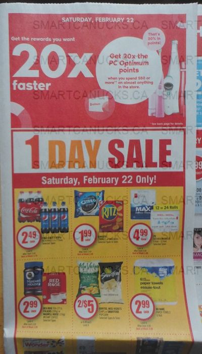 Shoppers Drug Mart Canada: 20x The Points When You Spend $50 This Saturday