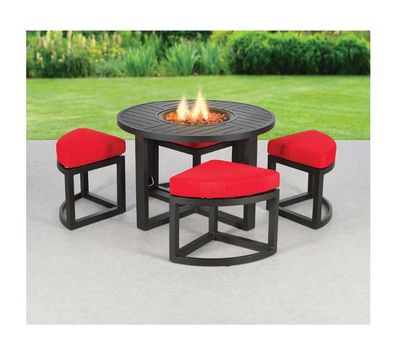 Carmine Fire Table with Seating - 5 piece For $199.99 At London Drugs Canada 