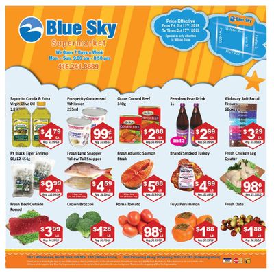 Blue Sky Supermarket (North York) Flyer October 11 to 17