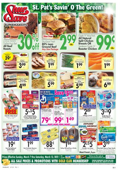Gerrity's Supermarket Saint Patrick's Day Special Weekly Ad Flyer March 7 to March 13, 2021