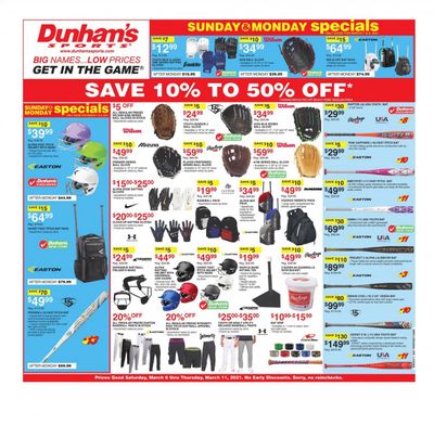 Dunham's Sports Weekly Ad Flyer March 6 to March 11