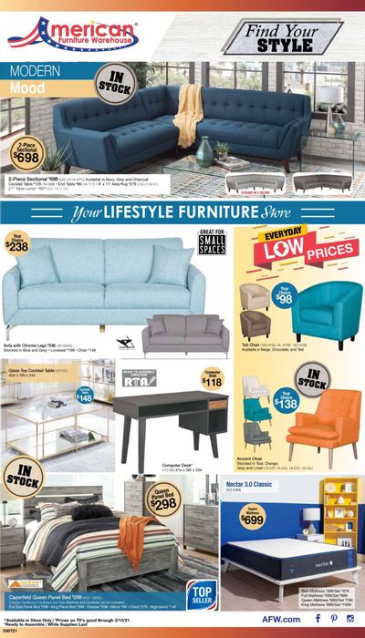 American Furniture Warehouse Weekly Ad Flyer March 7 to March 13