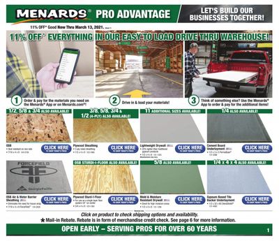 Menards Weekly Ad Flyer March 7 to March 13