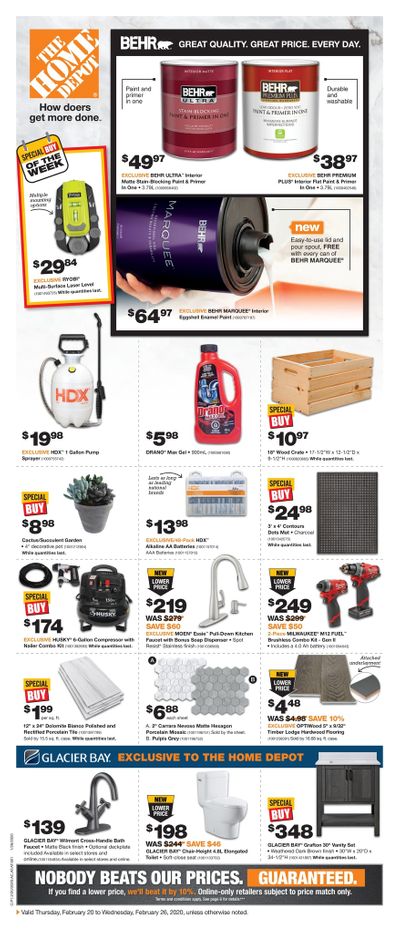 Home Depot (BC) Flyer February 20 to 26