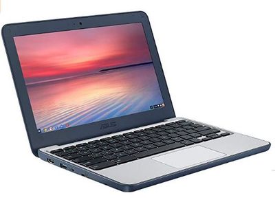 ASUS Chromebook C202SA-YS04 11.6" Ruggedized and Water Resistant Design with 180 Degree Hinge (Intel Celeron 4GB RAM, 32GB eMMC, Dark Blue) For $229.00 At Amazon Canada 