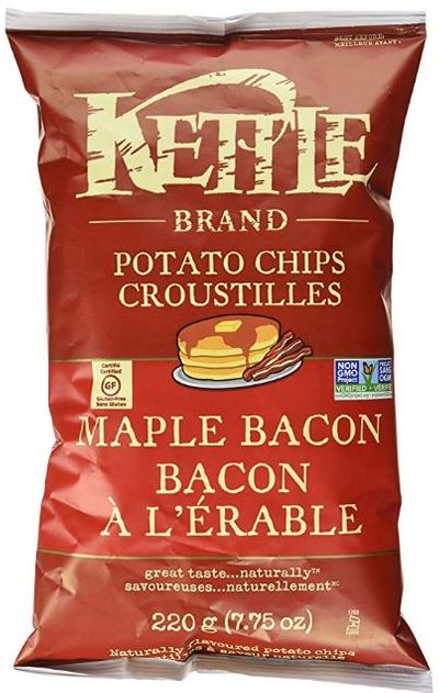 Kettle Chips Maple Bacon Chips, 220 Gram For $1.54 At Amazon Canada